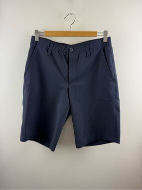 Tilley Men's Tech Travel Shorts Navy Blue Sz 30 Technical Stretch Wanderer Golf